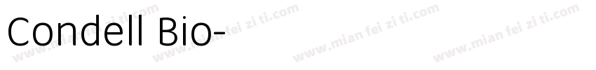 Condell Bio字体转换